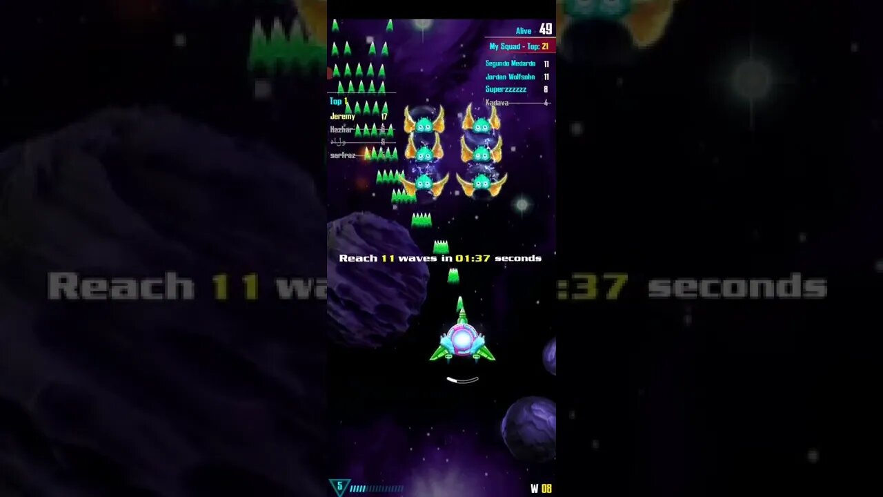 GALAXY ATTACK ALIEN SHOOTER - PVP SURVIVAL 1 VS 100 SQUAD (27 August 2022)