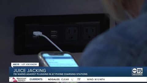 FBI warns against using airport phone charging stations