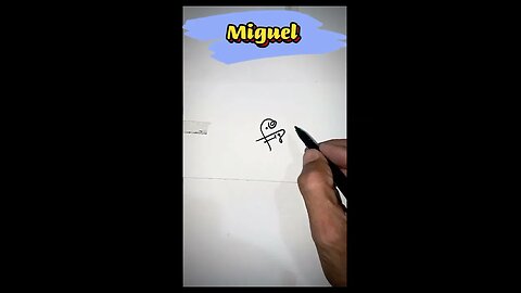 Miguel Name Signature ✨ | Comment your name below 👇 #mynamesignature #art #mysignature #signature