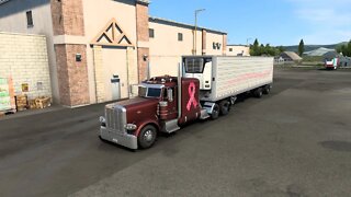 ATS Gameplay | Peterbilt 389 | Salt Lake City UT to Rock Springs WY | Pinktober