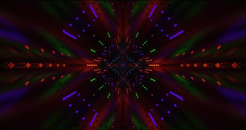 Cool Glowing Neon Tunnel | 4K Background Video for Art Installations
