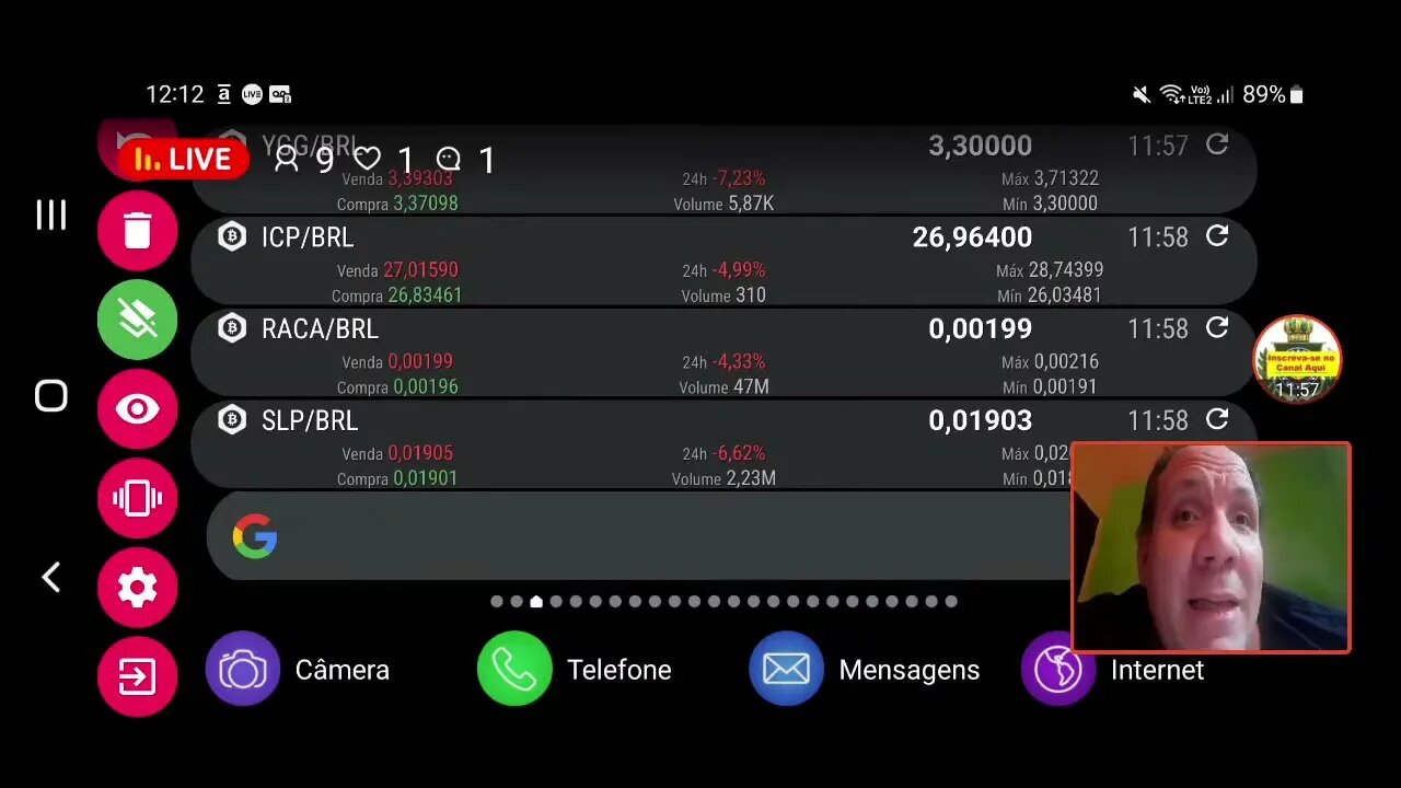 Ao vivo : Analise - Bitcoin despenca e arrasta mercado. Onde vai parar os cryptos