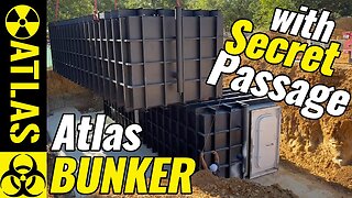 INSTALLING a $350,000 ATLAS BOMB SHELTER with a SECRET PASSAGE!