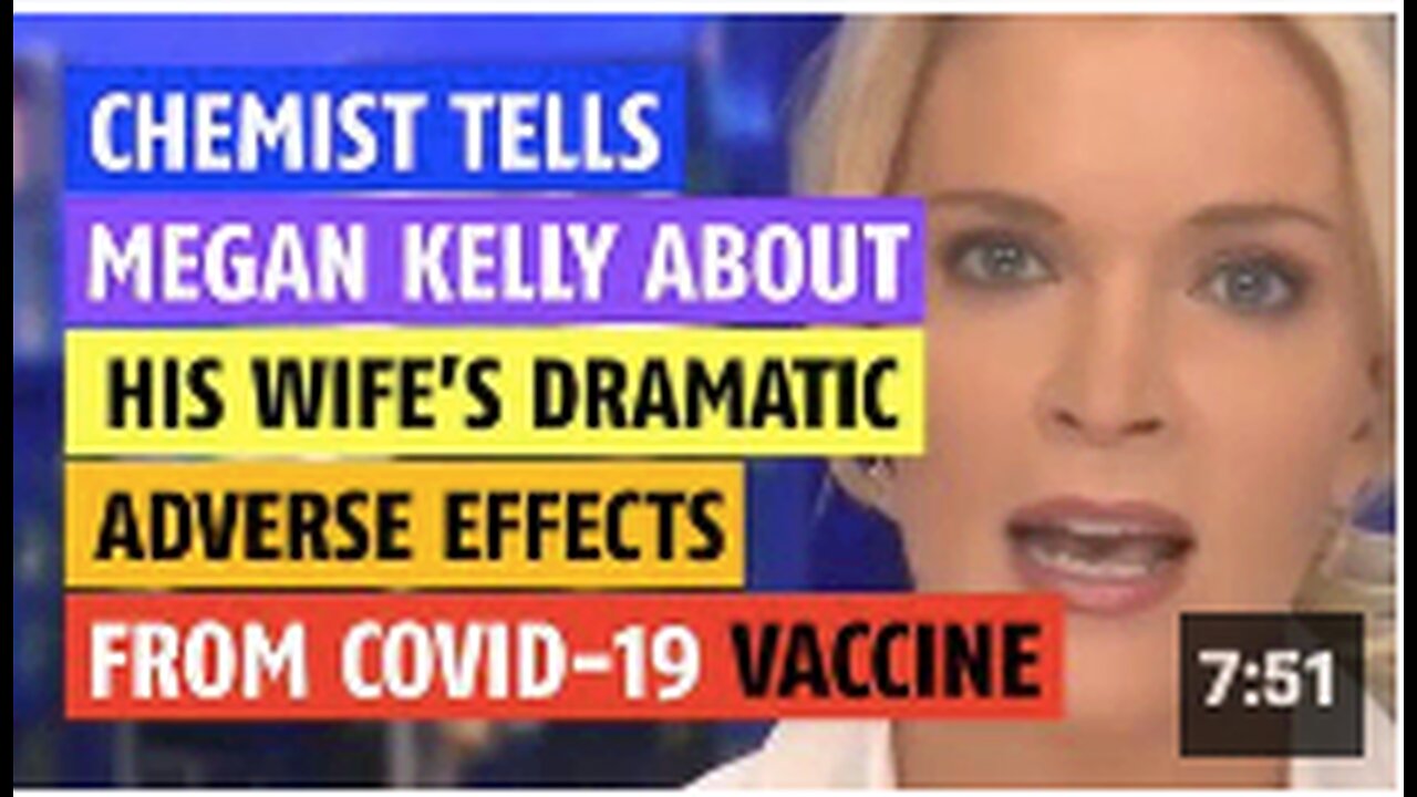 Chemist tells about his wife's serious adverse effects from the COVID vaccine