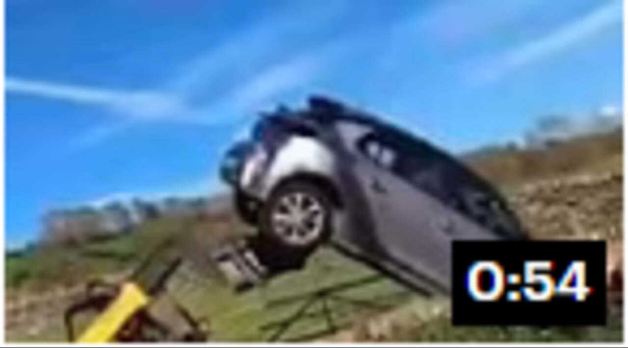 Barnard Castle farmer angrily flips car in shocking footage