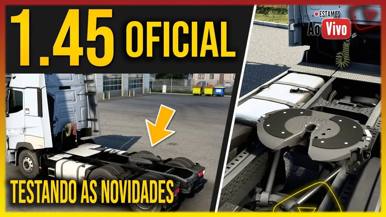🔴 ETS2 1.45 OFICIAL TESTANDO TODAS NOVIDADES DA ATUALIZAÇÃO