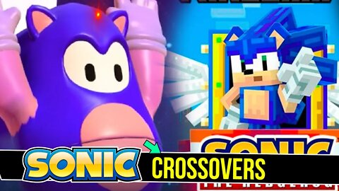 A evolução dos Crossovers do Sonic em outros jogos #shorts