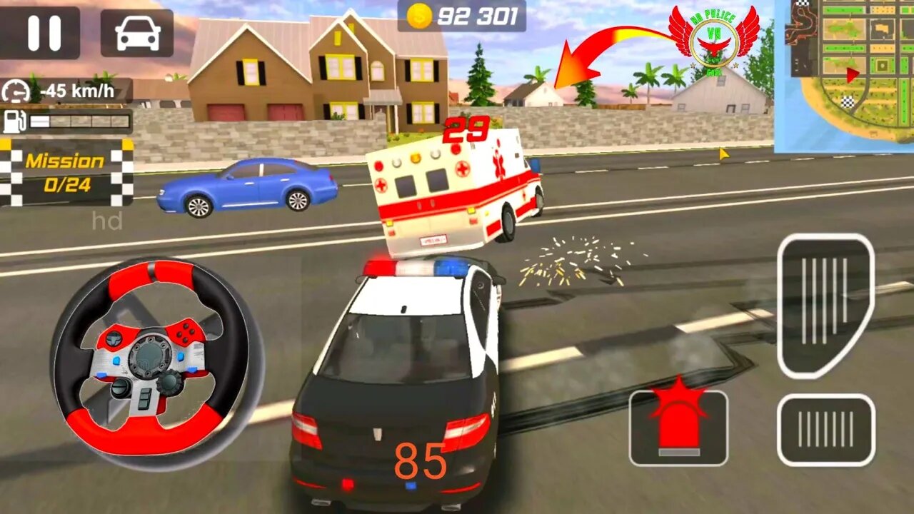 HD police vs gari game #785 police Gameplay Best Car Games Drift Gari Driving 2023 Android