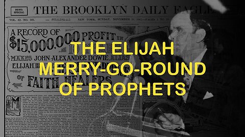 The Elijah Merry-Go-Round of Prophets