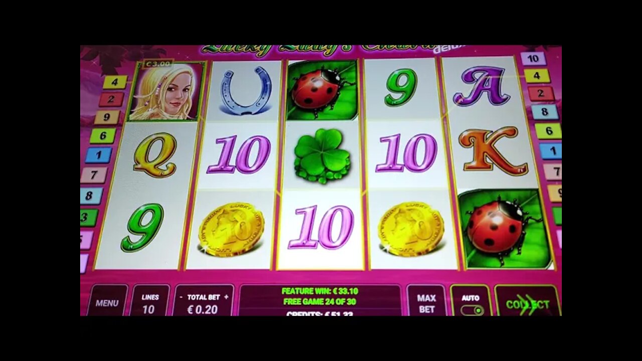 Lucky Lady's Charm,60 Free spins