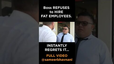 Employee Rejected for Being Fat! #shorts #sameerbhavnani