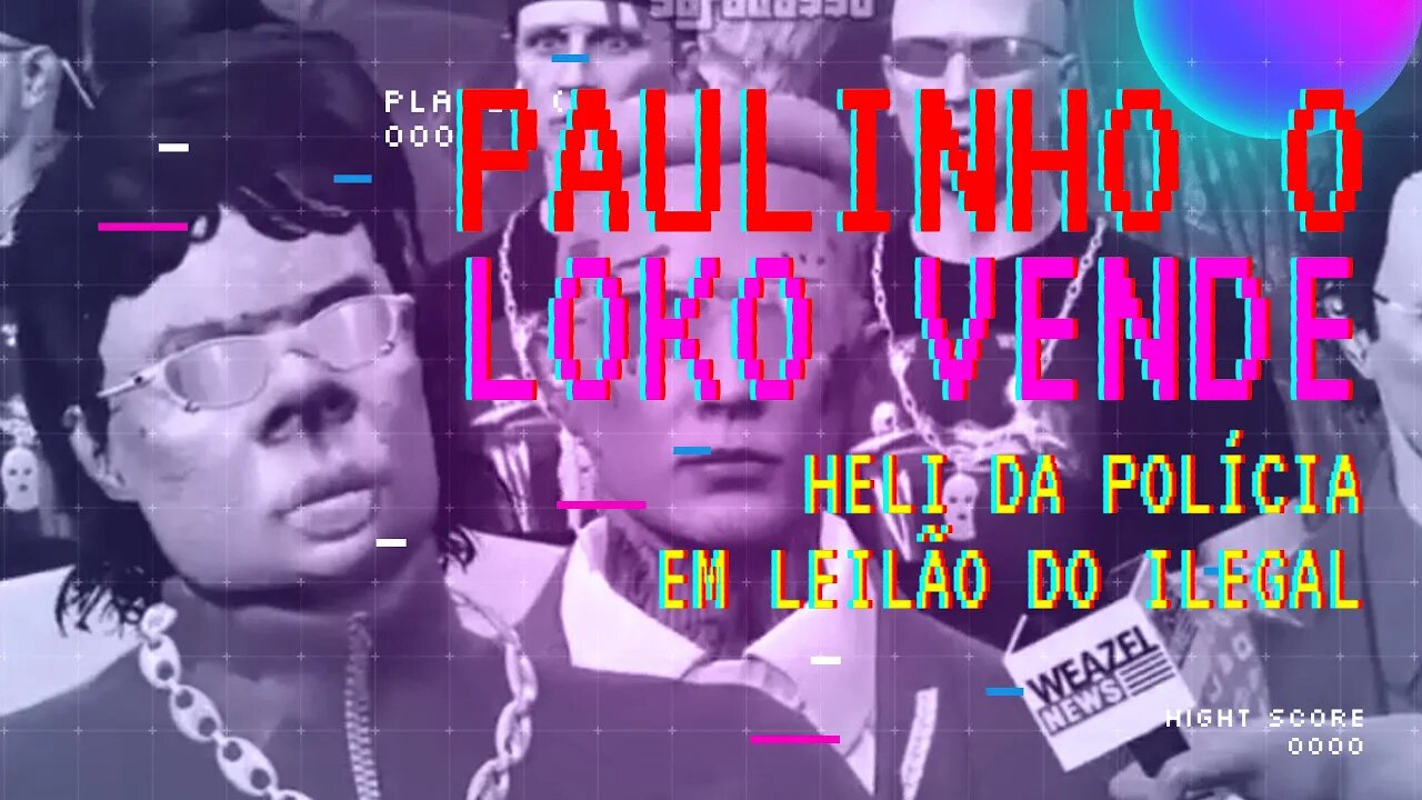 Paulinho o loko vendendo heli da polícia no leilão ilegal