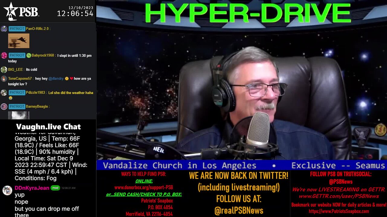2023-12-10 00:00 EST - Hyper-Drive "The Early Edition": with Thumper