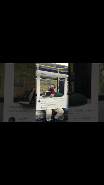 Lofi Girl spotted in public transport 😄