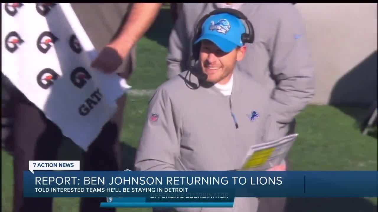 Ben Johnson reportedly returning to Lions after interest from other teams