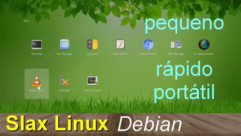 Slax um Linux moderno, portátil, pequeno e rápido - baseado no Debian. Um dos menores Linux do mundo