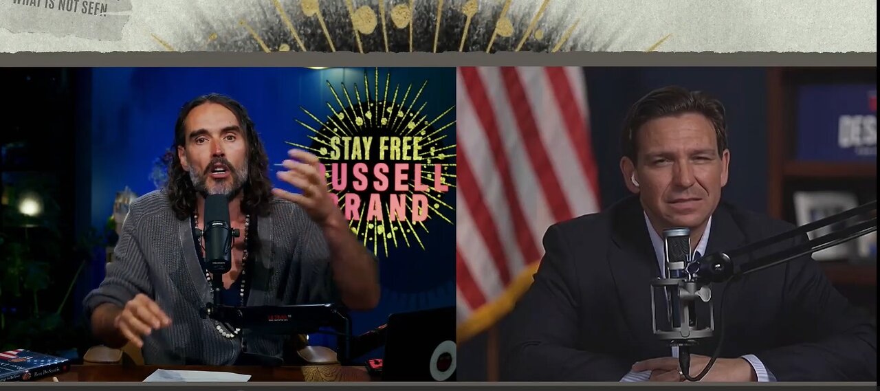 RON DESANTIS & RUSSELL BRAND: Taking On TRUMP, FAUCI and The WAR IN UKRAINE