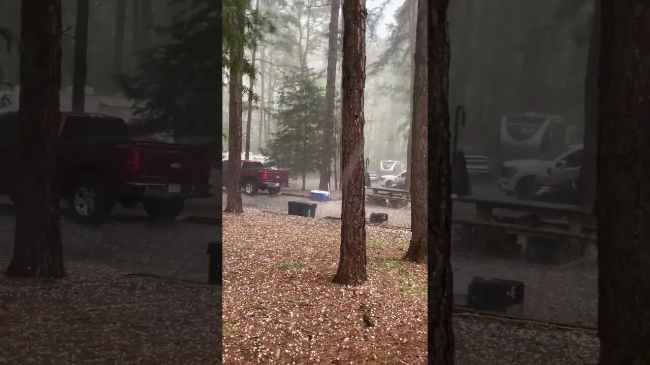 Intense Hail Hits Campground