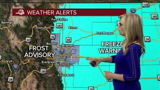 Frost Advisory for metro Denver tonight