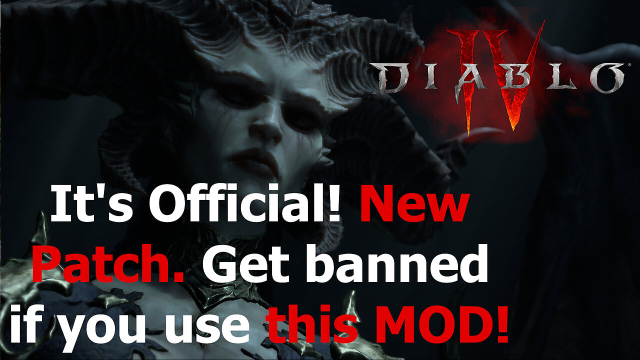 Diablo 4 NEWS| New Patch Today and Blizzard Will BAN You if You Use This Mod!