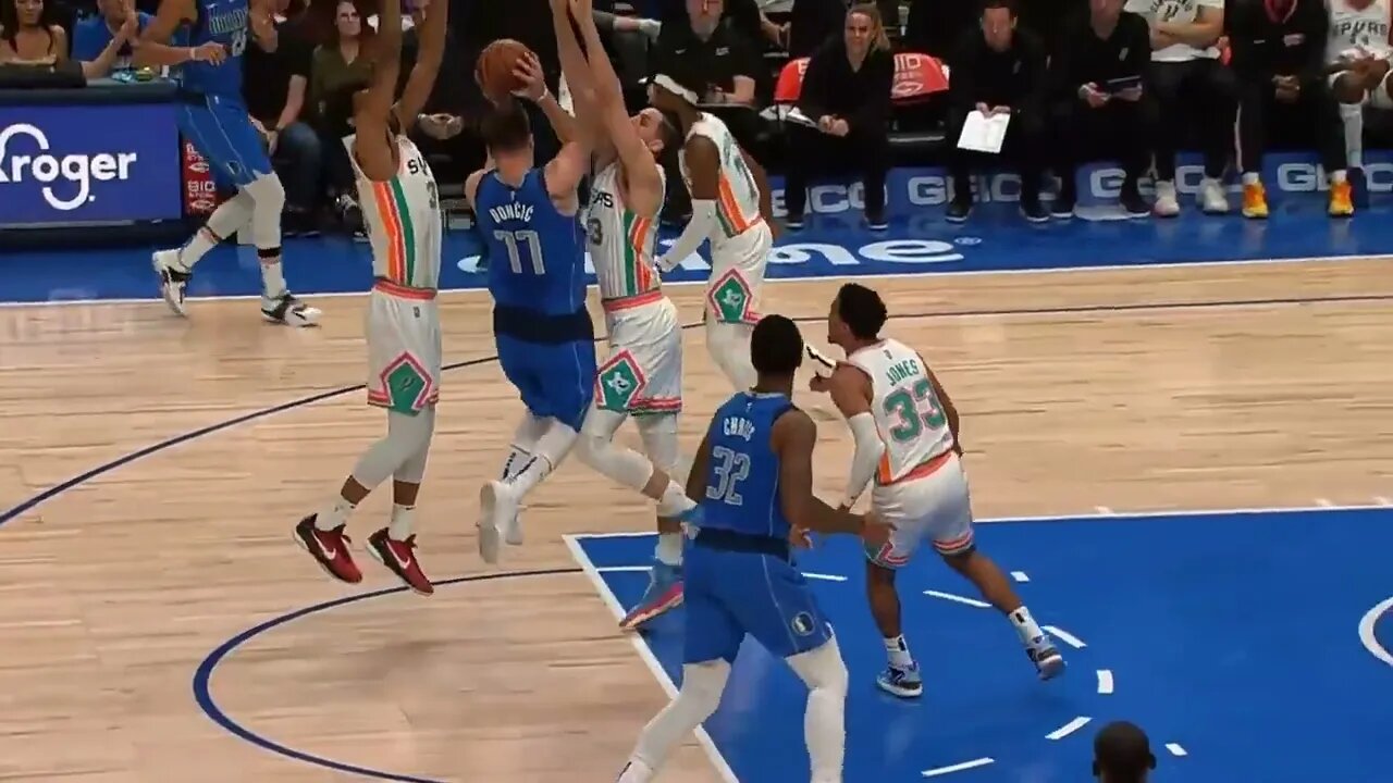 Luka Doncic gets injured in final game of regular season vs Spurs