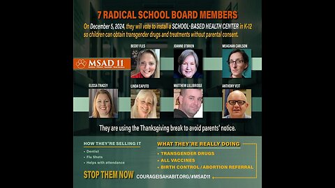 CIAH BROADCAST REPLAY by AM: STOP THIS SCHOOLBOARD TODAY! 12.04.24