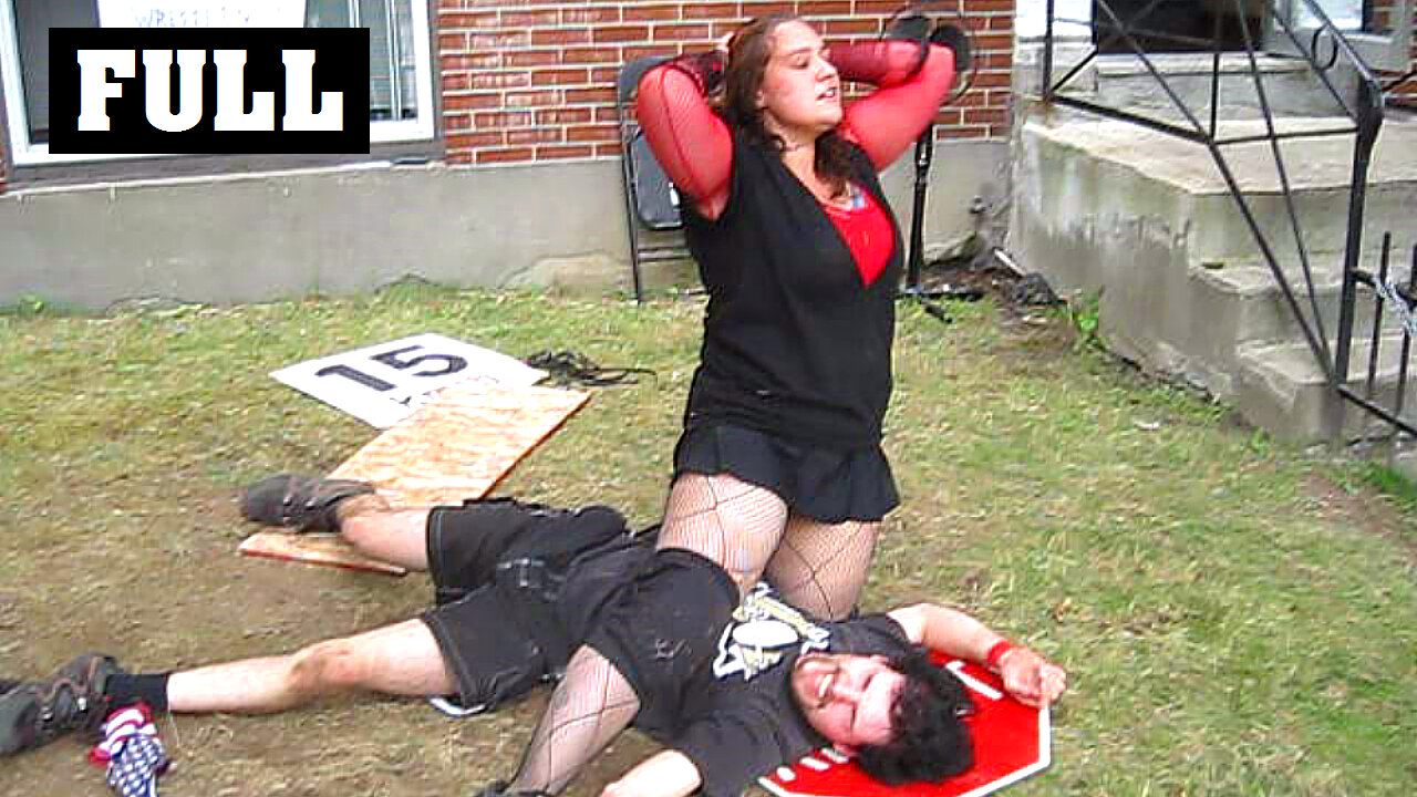 Intergender Match - Miniak VS Swede Savard - CHW Backyard Wrestling