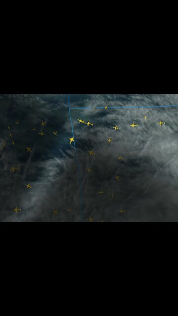 10/23/23 - Flightradar24 Stacked on top of Satellite - Chemtrails