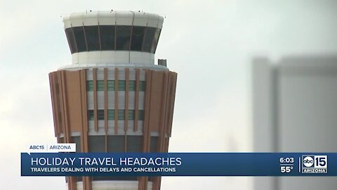 Some travelers are dealing with delays and cancellations at Sky Harbor