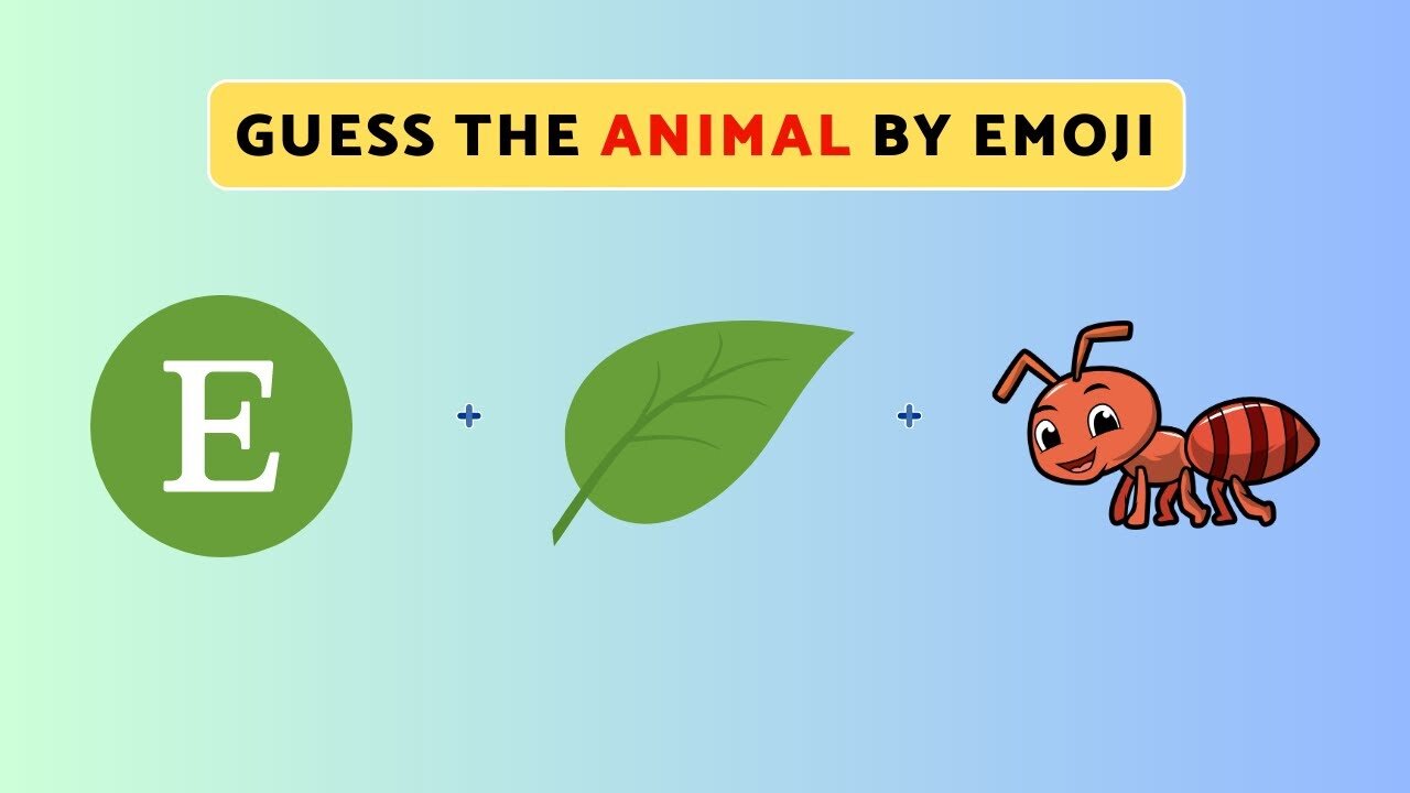 Guess the Animal by Emoji | Emoji Quiz | Its Quiz Show