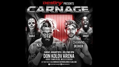 NZO (ENZO AMORE) Vs. CHANNING DECKER Vs. EL DIABLO Vs. LIONEL KNIGHT Announced For CARNAGE 6