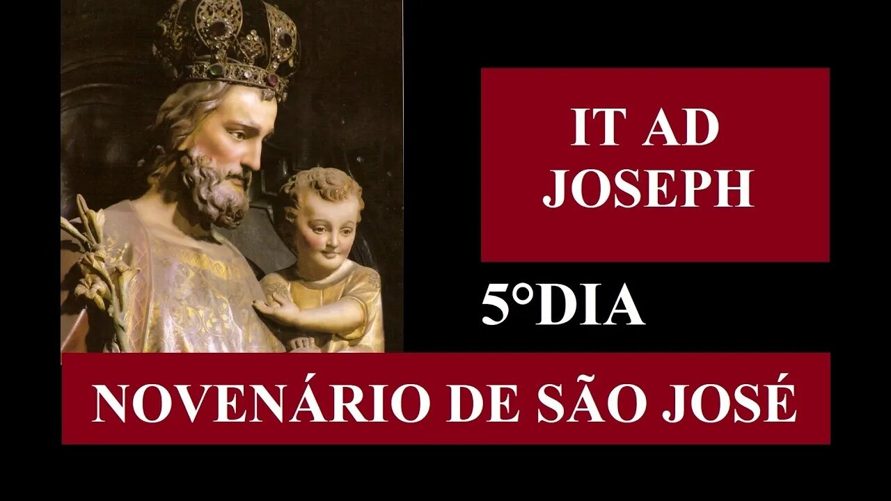 Novenário de São José 5ºDia 07/01/2022 Meditação 1008