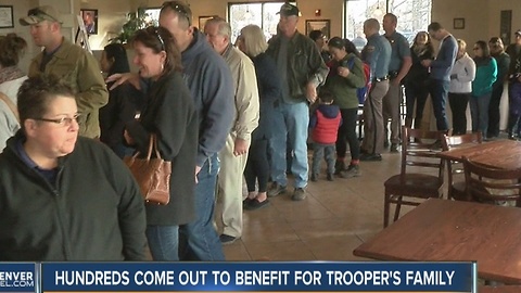 Hundreds come out to benefit for Trooper's family