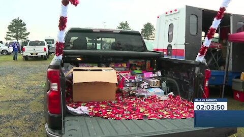 Tailgate for Tots raises over $1,000 and 500 toys for Oishei Children's Hospital