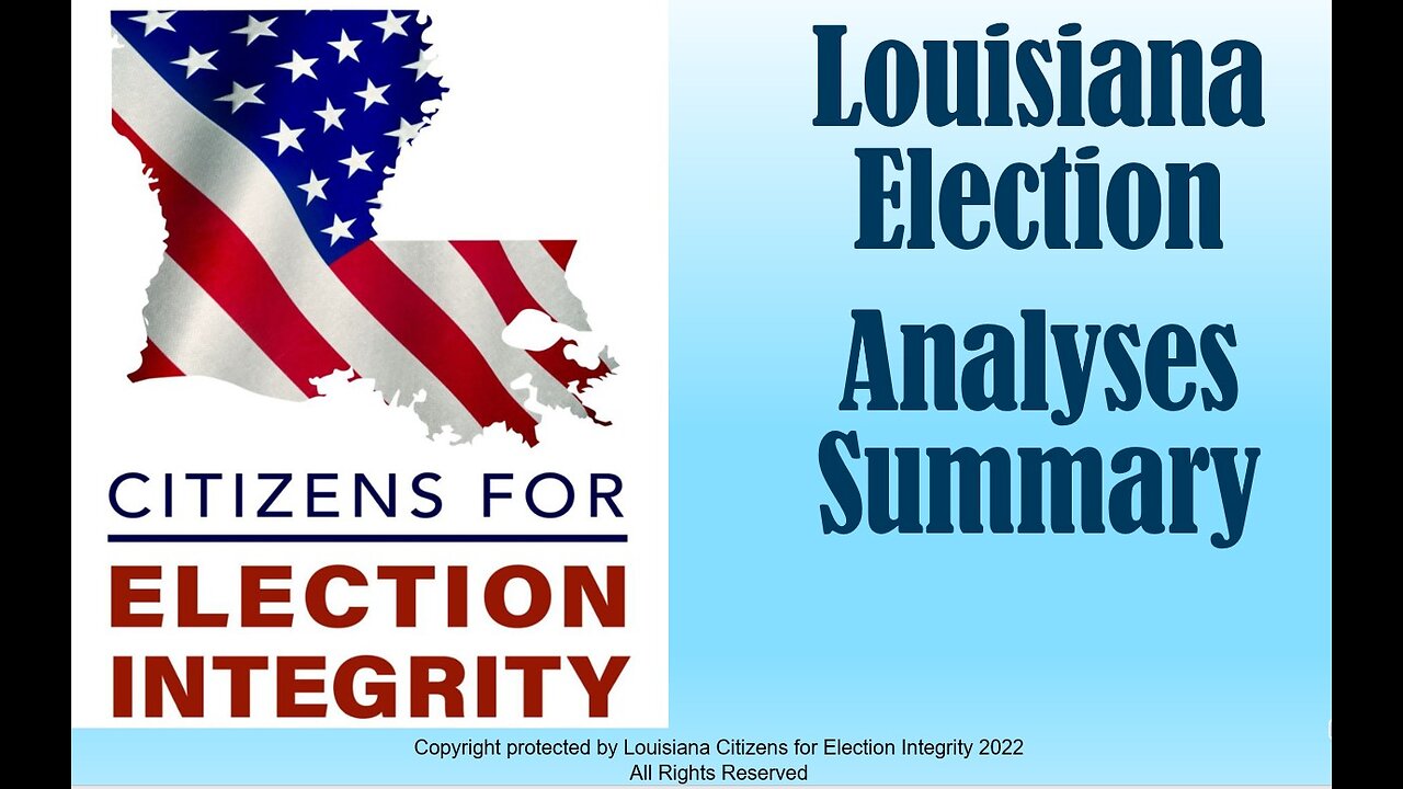 Louisiana Election Analysis Summary - 2021