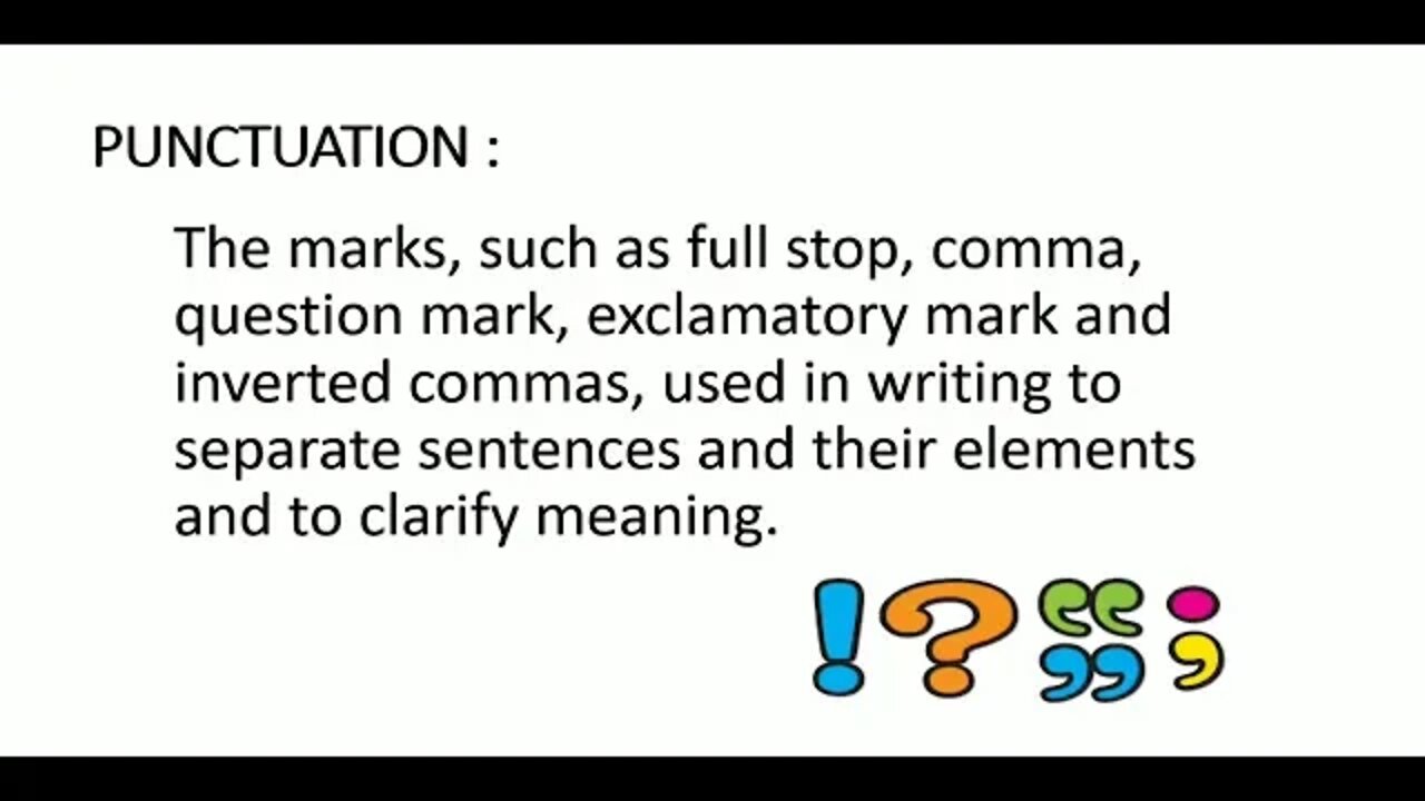 ENGLISH B CLASS 3 UNIT 7 PUNCTUATION MARKS