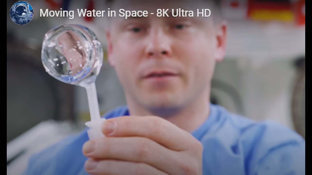 Moving Water in Space - 8K Ultra HD #TheNewsOfWorld