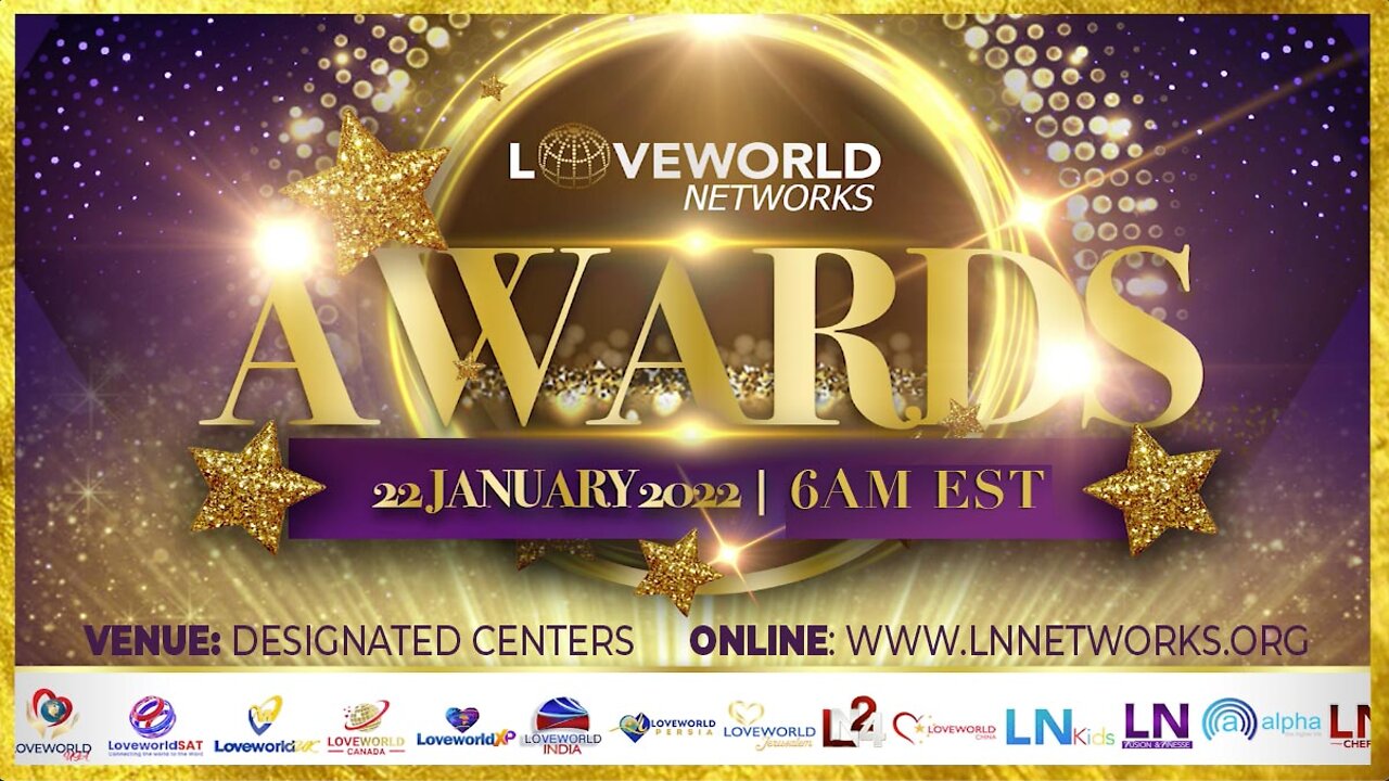 Loveworld Networks Awards Show | Saturday, January 22 at 6am Eastern