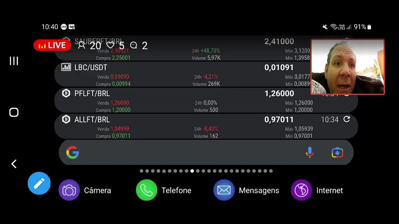 Live: Mercado de criptomoeda, uma ameaça ao mercado de câmbio e bolsas