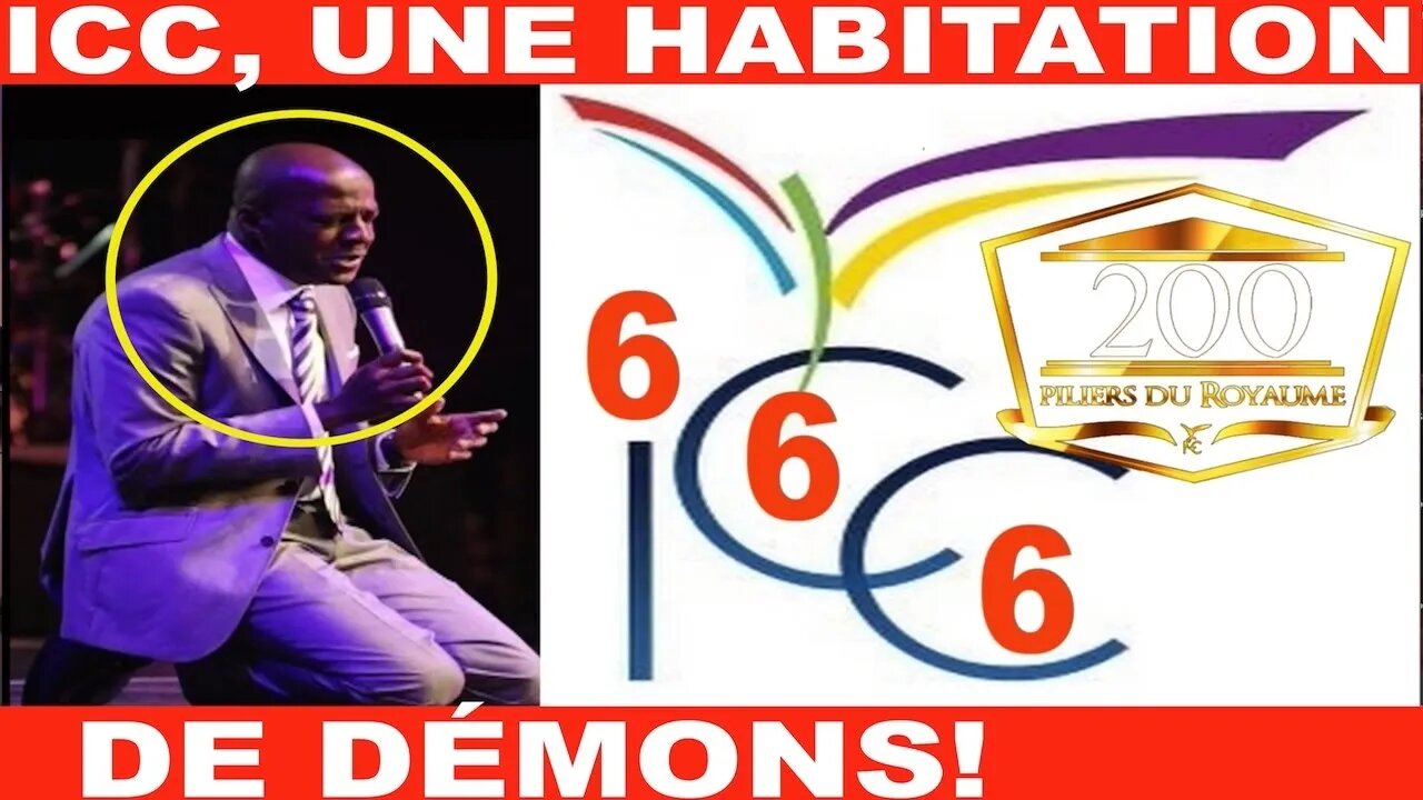 LOGO 666 d'ICC Impact Centre Chrétien du vampireux YVAN CASTANOU Eglise satanique FRANC-MAÇONNIQUE