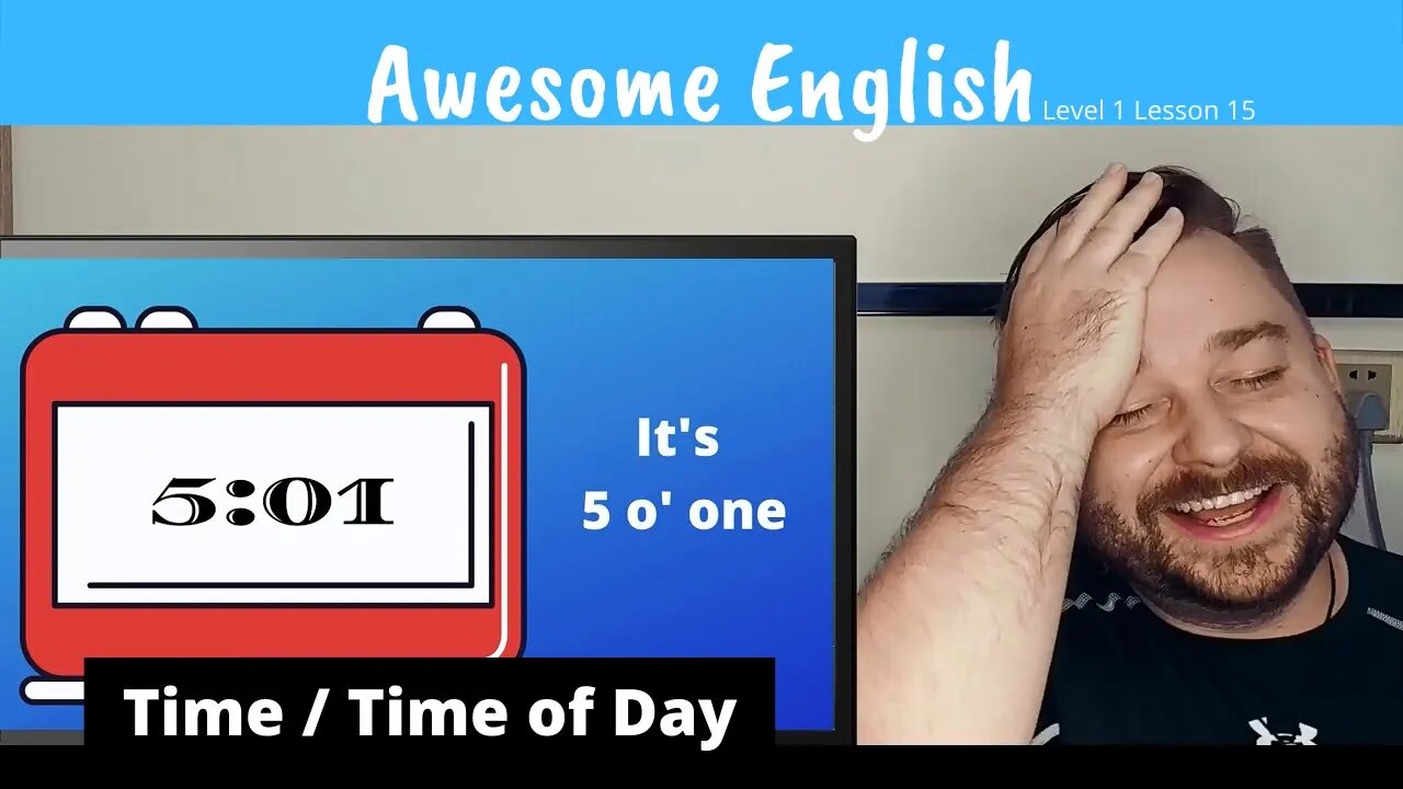 How to Read Time and Times of the Day | Awesome English Lesson 15