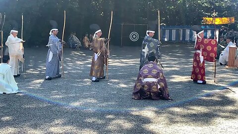 Ogasawara Ryu Kyudo at Atsuta Jingu October 22nd, 2023.