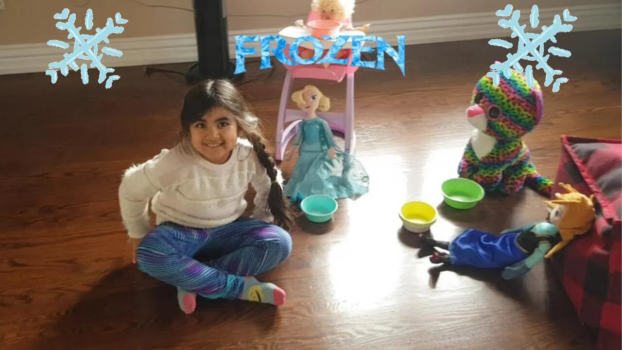 Evana's Tea Party with Elsa and Anna from FROZEN!