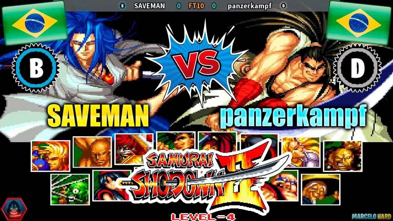 Samurai Shodown II (SAVEMAN Vs. panzerkampf) [Brazil Vs. Brazil]