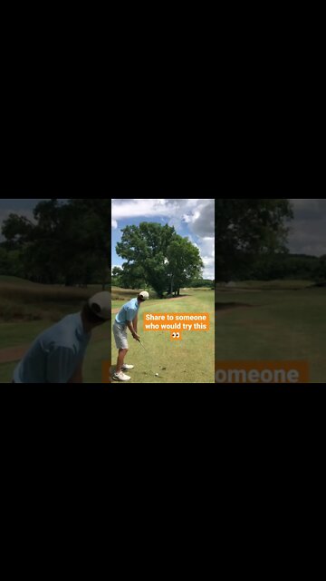 Who would try this? #golf #crazyshots #sports #moments