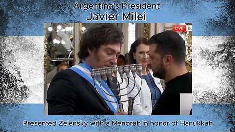 Milei Presented Zelensky with a Menorah