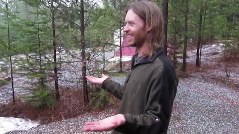 Hail on the Tipi