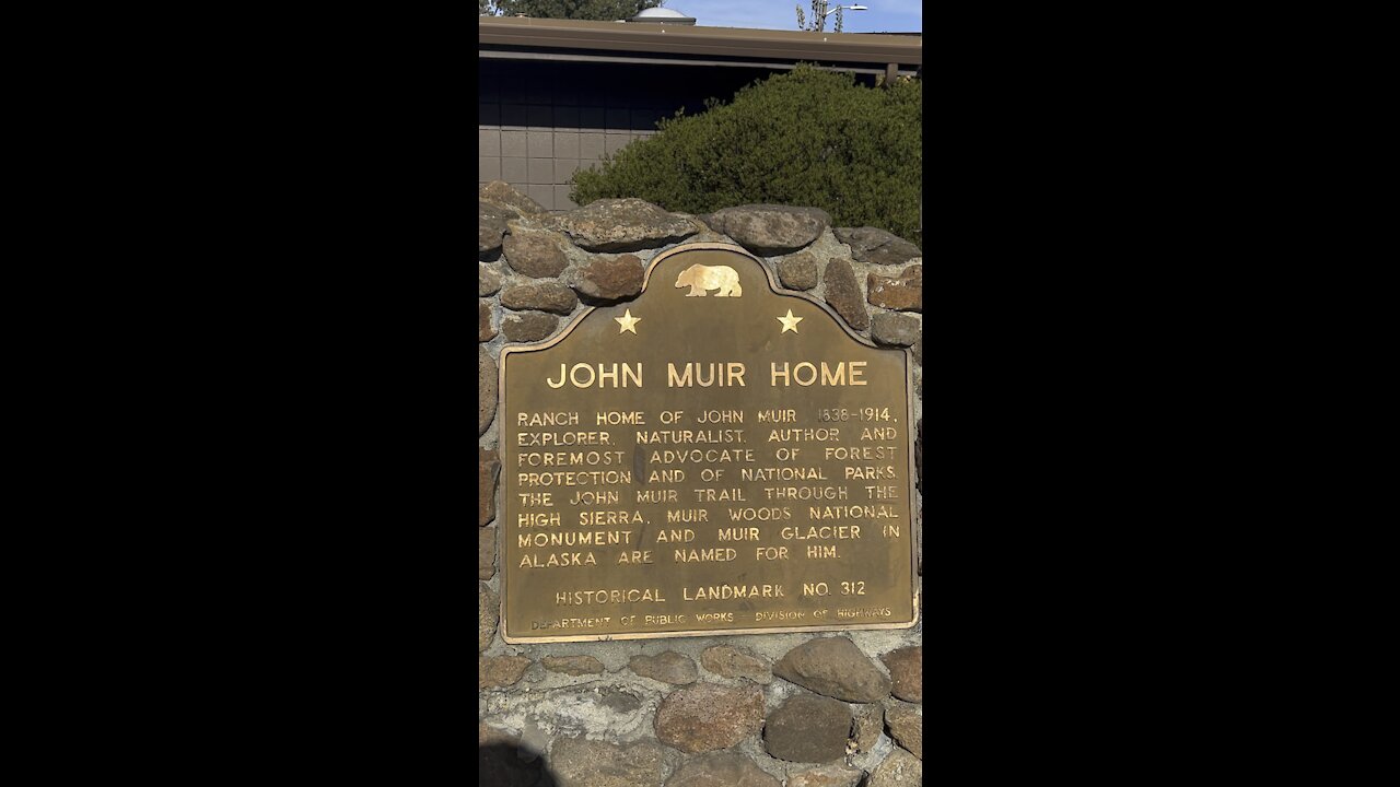 John Muir Home Plaque
