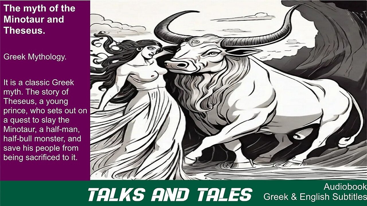 The myth of the Minotaur and Theseus.