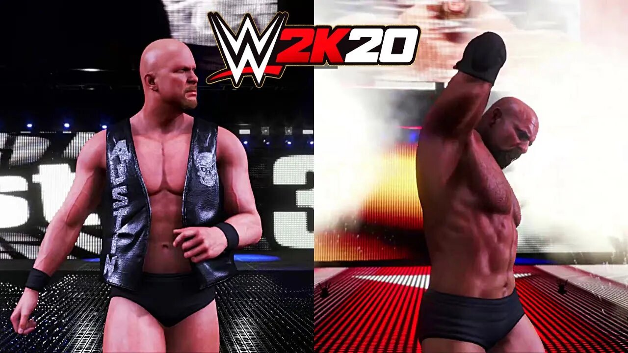 Steve Austin Vs. Goldberg - WWE Raw - Difficulty: Legend - WWE 2K20 - PC Gameplay - Full HD